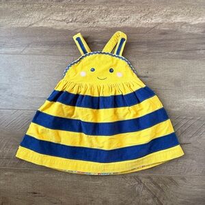 9-12M Baby Boden Rare Bee Pinafore
